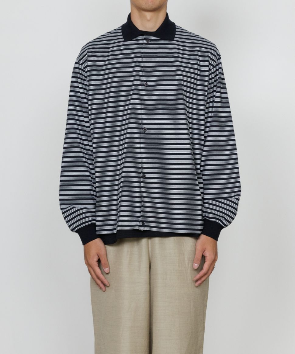 マーカ 26SS シャツカーディガン SHIRT CARDIGAN(M26A14CS01C)BLACK BORDER☆新作発売！