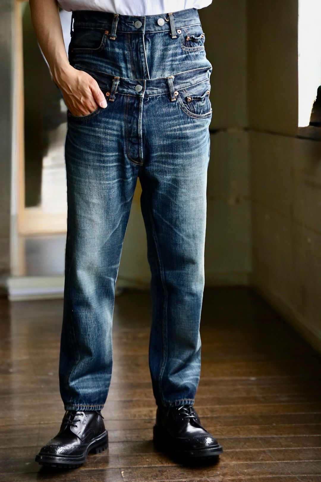 JUNYA WATANABE MAN ダブルウエストLevi's Wネームデニムスタイル.2025.5.7.