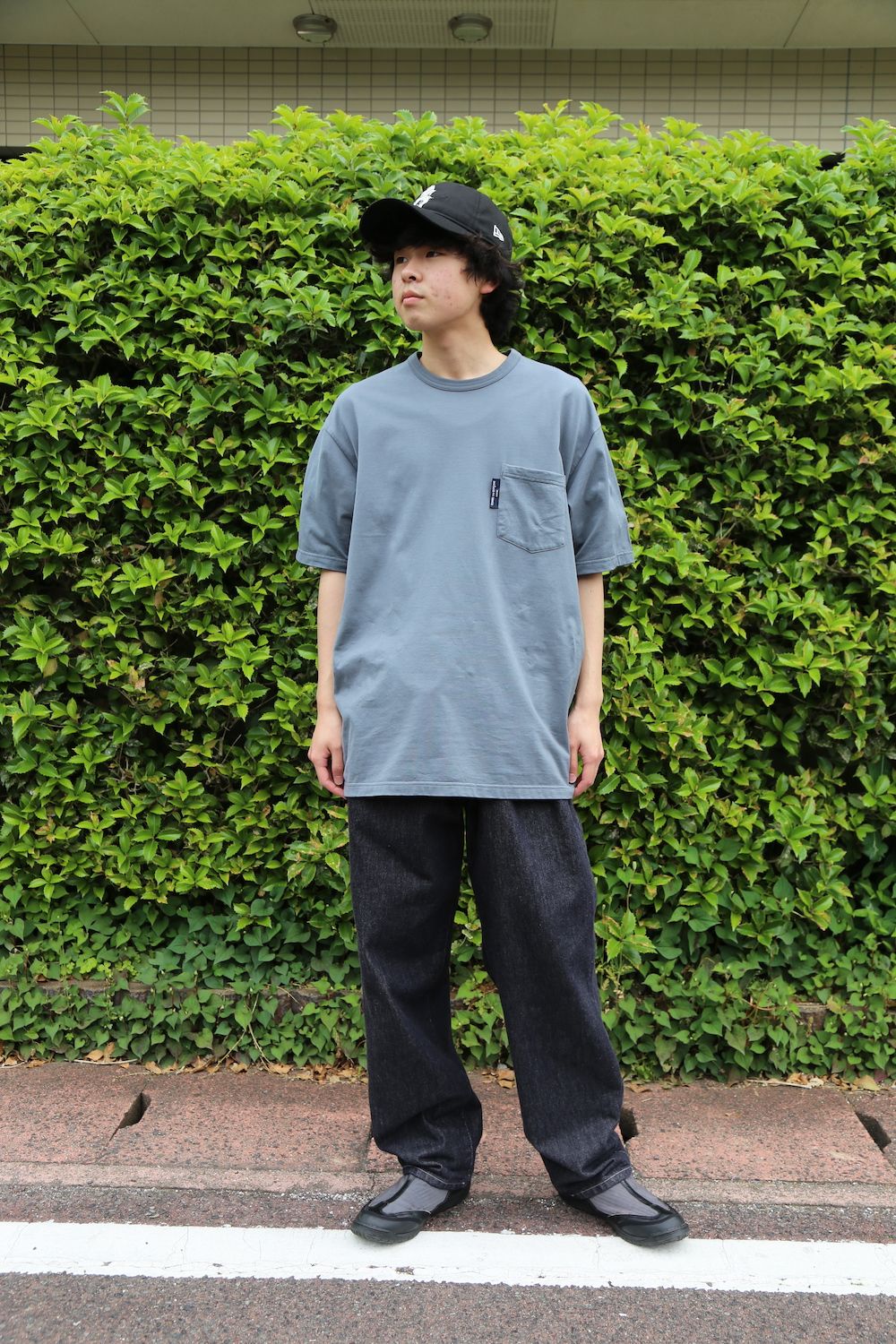 COMME des GARCONS HOMME 綿天竺製品染ポケットTシャツ(HG-T003-051