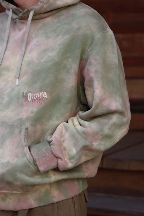 doublet WASTE VEGETABLE DYED HOODIE(22SS28CS209) style.2022.1.15.
