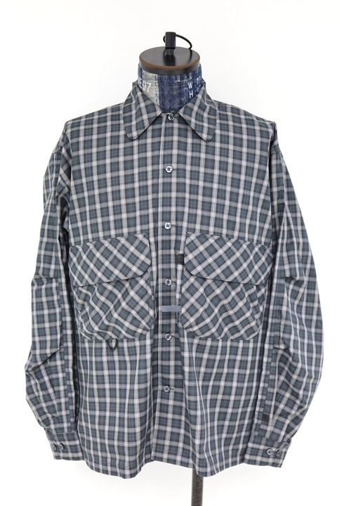 DAIWA PIER39(ダイワピア39) TECH SPORTS OPEN COLLAR SHIRT L/S GREN PLAID(BE-82026)CHARCOAL☆3月28日(土)新作発売！