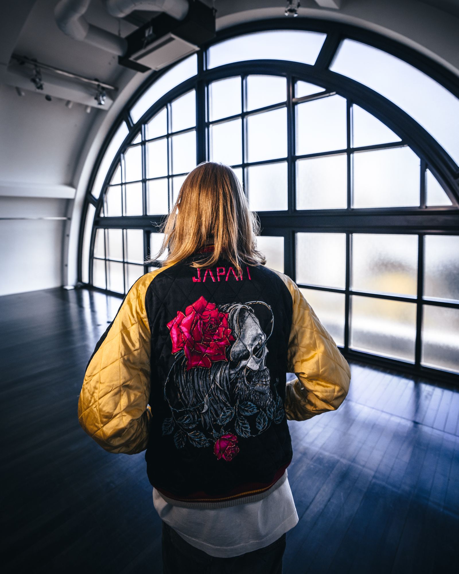 セントマイケル×WILDSIDE YOHJI YAMAMOTO SKULL SUKA JACKET(SM-A23-0000-C26)BLACK