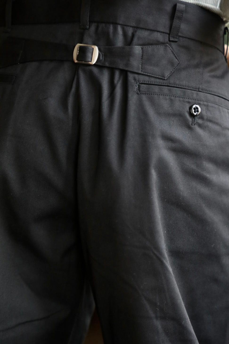 ファウンダ 25AW TWILL PANTS(015FD252006)BLACK