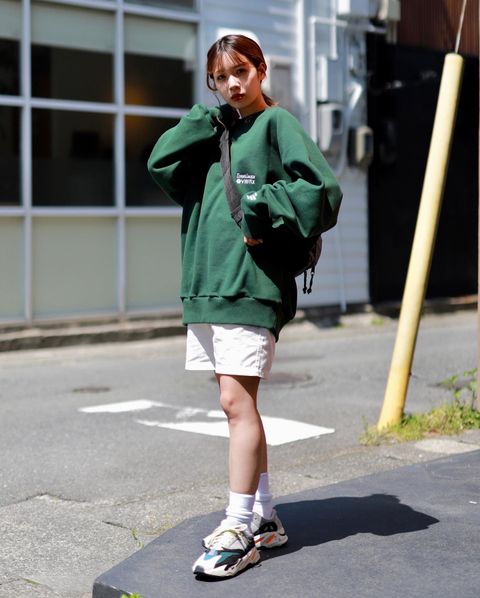 VIBTEX for FreshService SWEAT CREW NECK PULLOVER"GREEN"スタイル