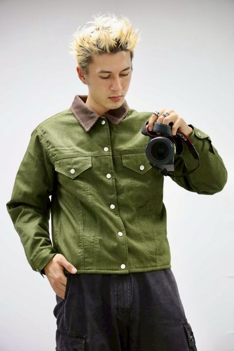 ファウンダ 25AW COLOR DENIM JACKET(015FD252017)KHAKI☆新作発売！