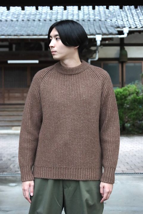 A.PRESSE  Fisherman Pullover Sweater(21AAP-03-01M)BROWN style
