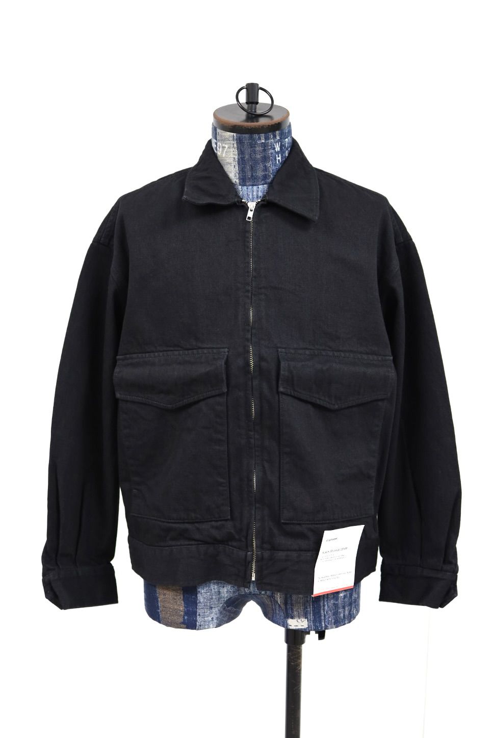 グラフペーパー Selvage Denim Zip Jacket(GU261-20056RB) BLACK_WASHED★1月24日(土)発売！