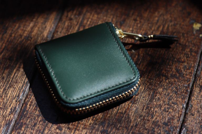 Wallet COMME des GARCONS ウォレットコムデギャルソン CLASSIC LEATHER LINE D(8Z-A041-051) コインケースGREEN mark