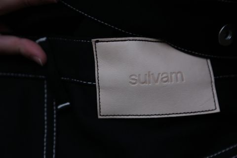 sulvam Mens slim denim jacket & Mens boots cut denim pants style 2020.12.19.