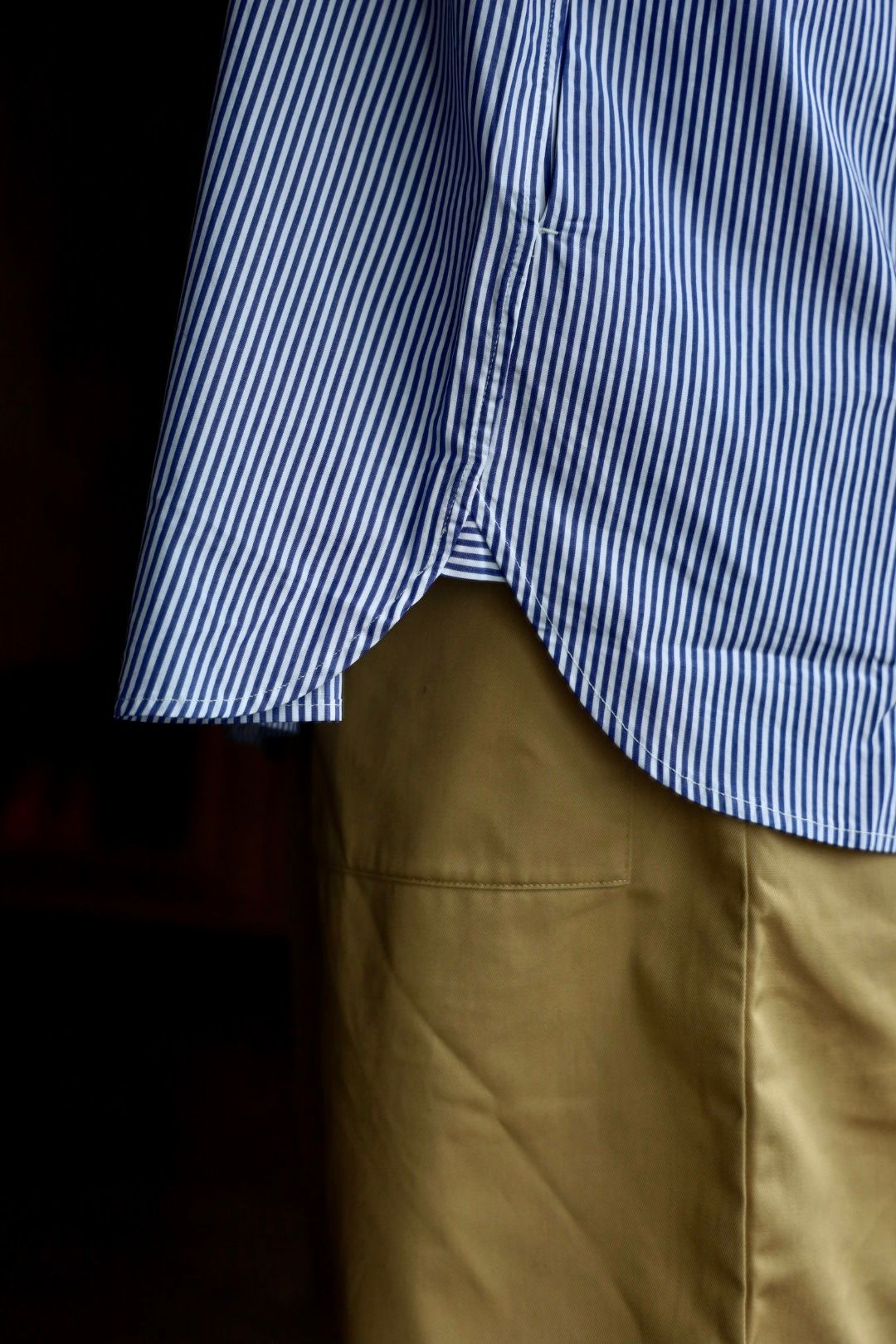 FreshService CORPORATE UNIFORM S/S SHIRT(BLUE STRIPE)スタイル