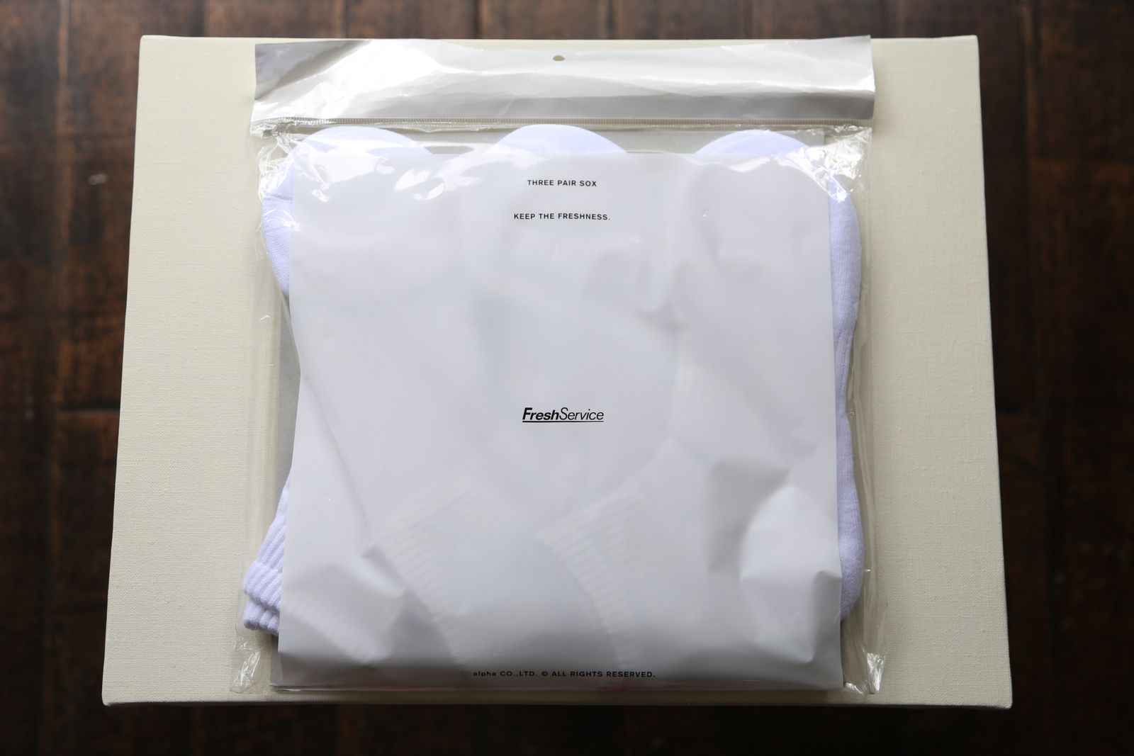 フレッシュサービスORIGINAL 3-PACK SHORT SOCKS(WHITE)☆再入荷！