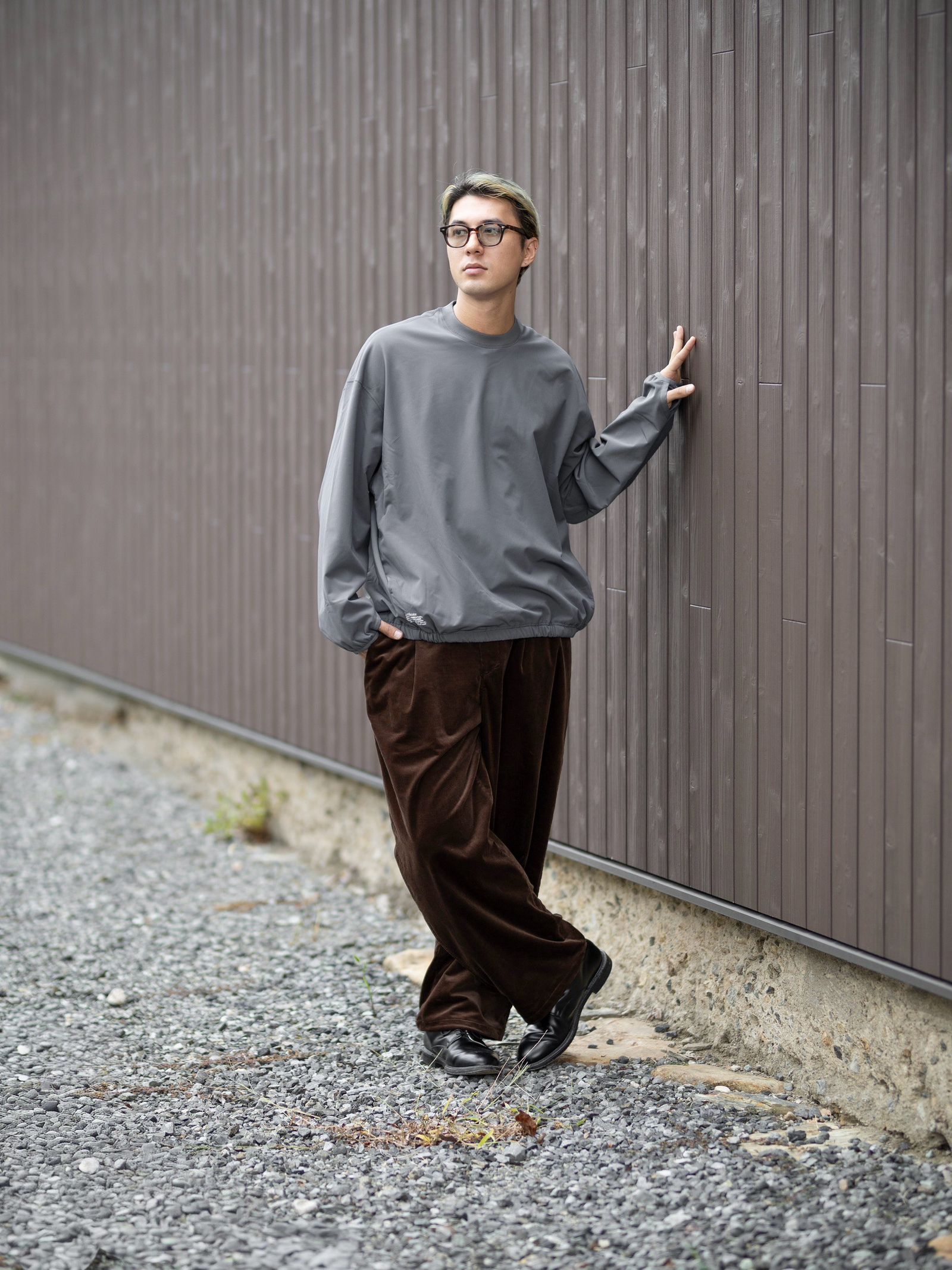 フレッシュサービス 26AW  COMFORT-SHIELD FLEECE CREW NECK PULLOVER(FSC263-70027)D.GRAY☆10月24日(土)新作発売！