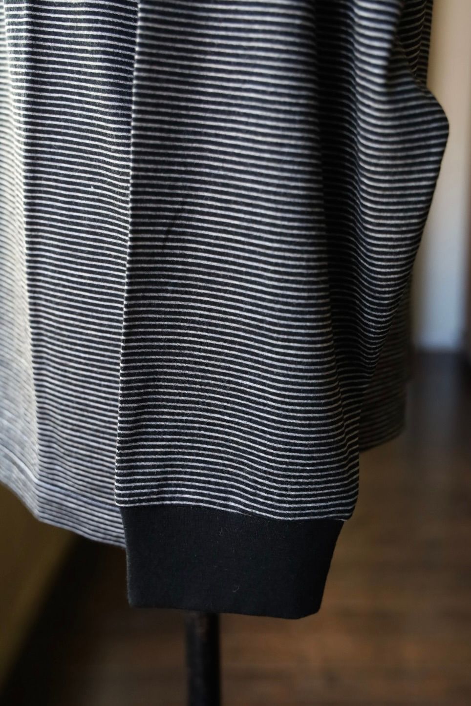 グラフペーパー 25AW Wool Border L/S Turtle Neck Tee(GU253-70231B)BLACK×GRAY☆9月6日(土)発売！
