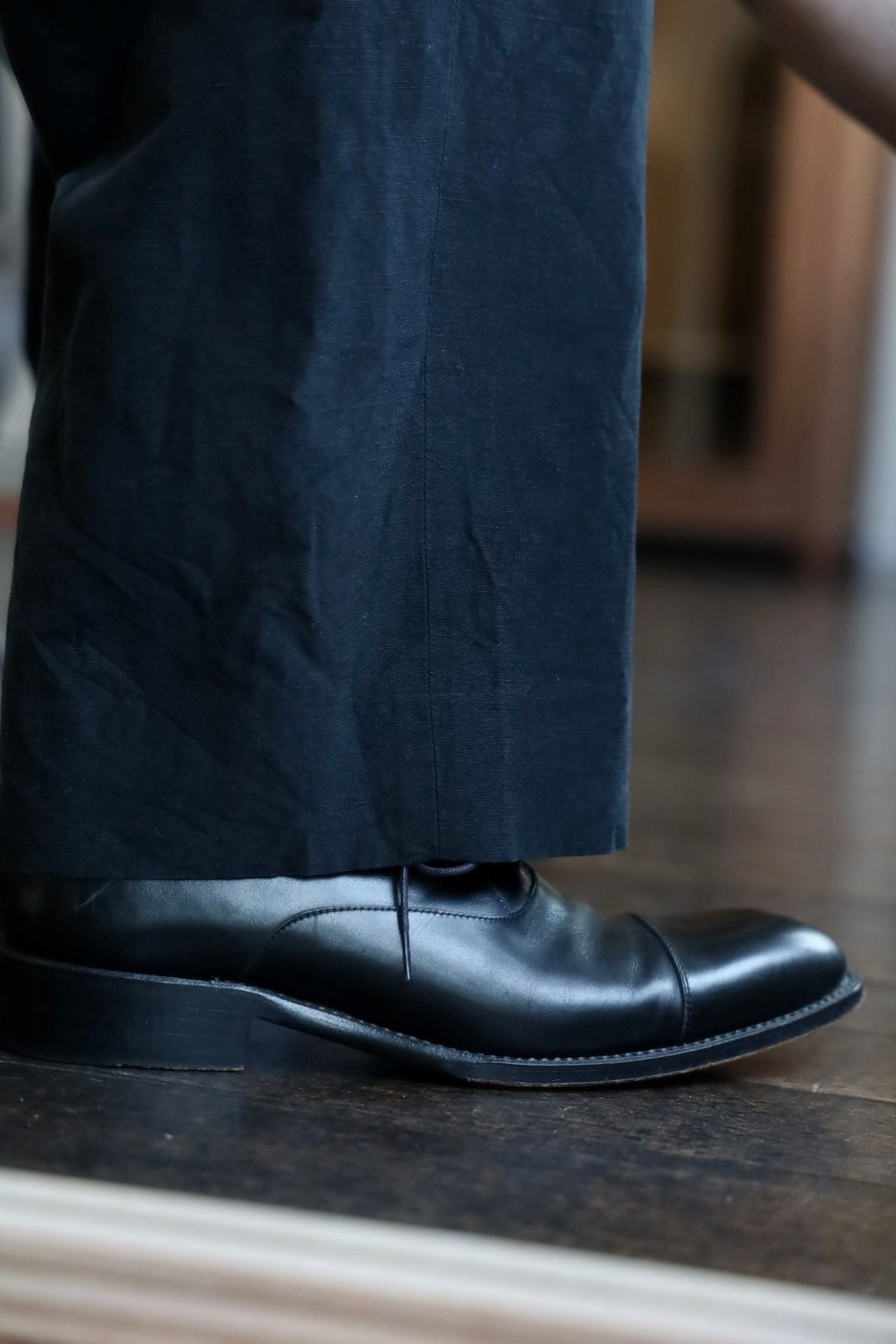 アプレッセ 25SS Silk Linen Trousers(25SAP-04-21H)BLACK