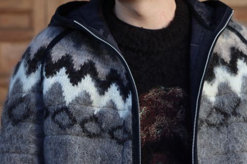 JUNYA WATANABE  ノルディックジャガードフードブルゾン(WH-J019-051) style.2021.11.28