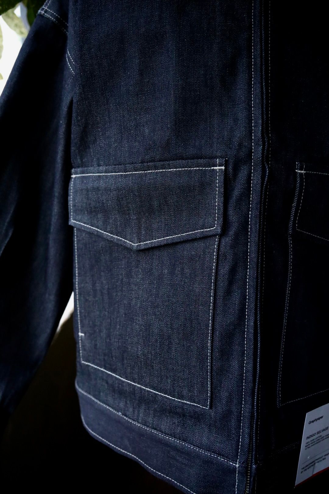 グラフペーパー 25AW Selvage Denim Zip Jacket(GU253-20056RB) INDIGO_RIGID☆8月9日(土)発売！