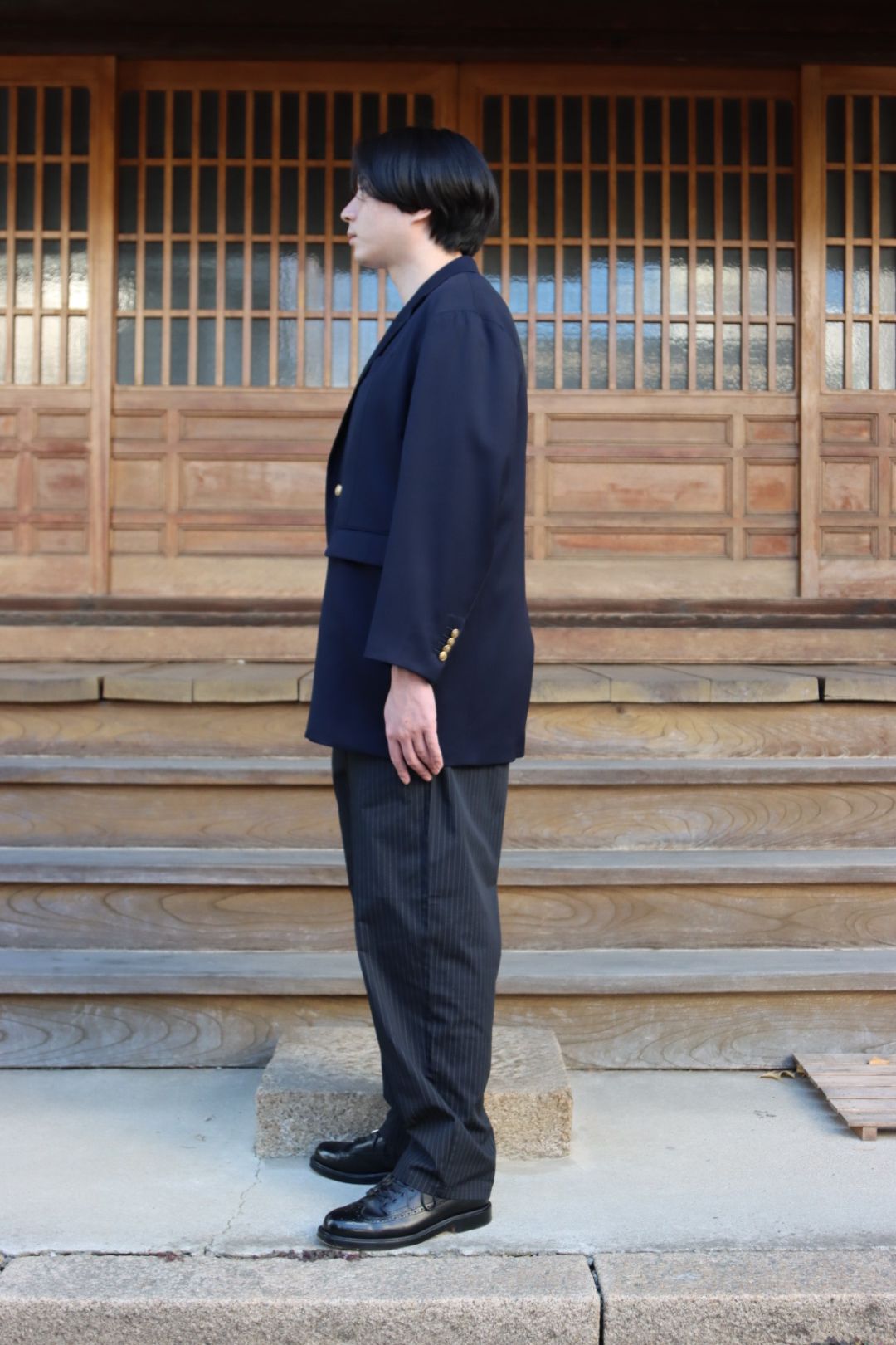 ADULT ORIENTED ROBES(アダルト オリエンテッド ローブス)ブレザージャケット(21AOR-2-JK-006)NAVY - 3