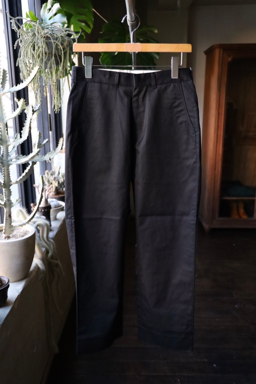 ファウンダ 25SS TWILL PANT(015FD251015)BLACK