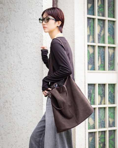 Morphee / モルフェトートバッグ 3WAY LARGE TOTE(L SIZE)SUEDE [DARK CHOCO]☆新作発売！