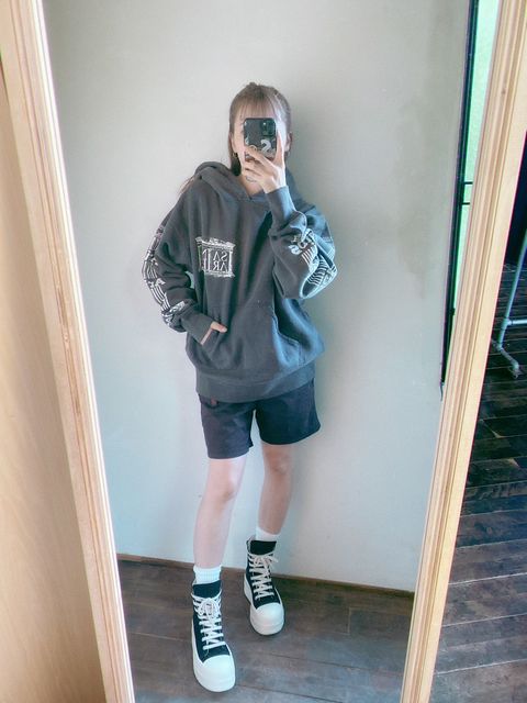 ©SAINT M×××××× 23AW ARS_HOODIE/ST ARIES"BLACK”スタイル