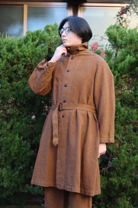 Ets.MATERIAUX M38 Motor cycle coat"BROWN"style.