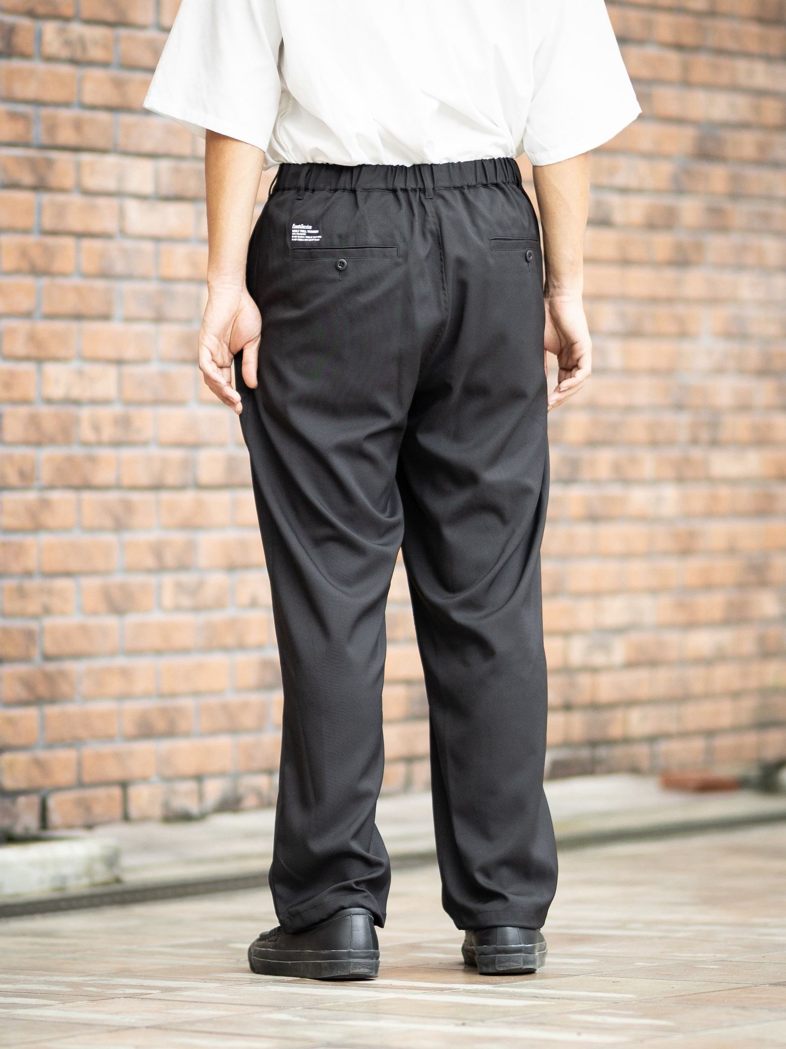 フレッシュサービス WOOLY TWILL TROUSERS(FSC263-40084)BLACK