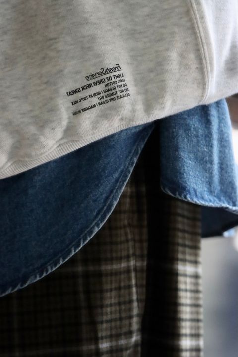 フレッシュサービス22AW WOOLY STRETCH OVER TRACK PANTS"GREEN CHECK"スタイル.2022.9.12.