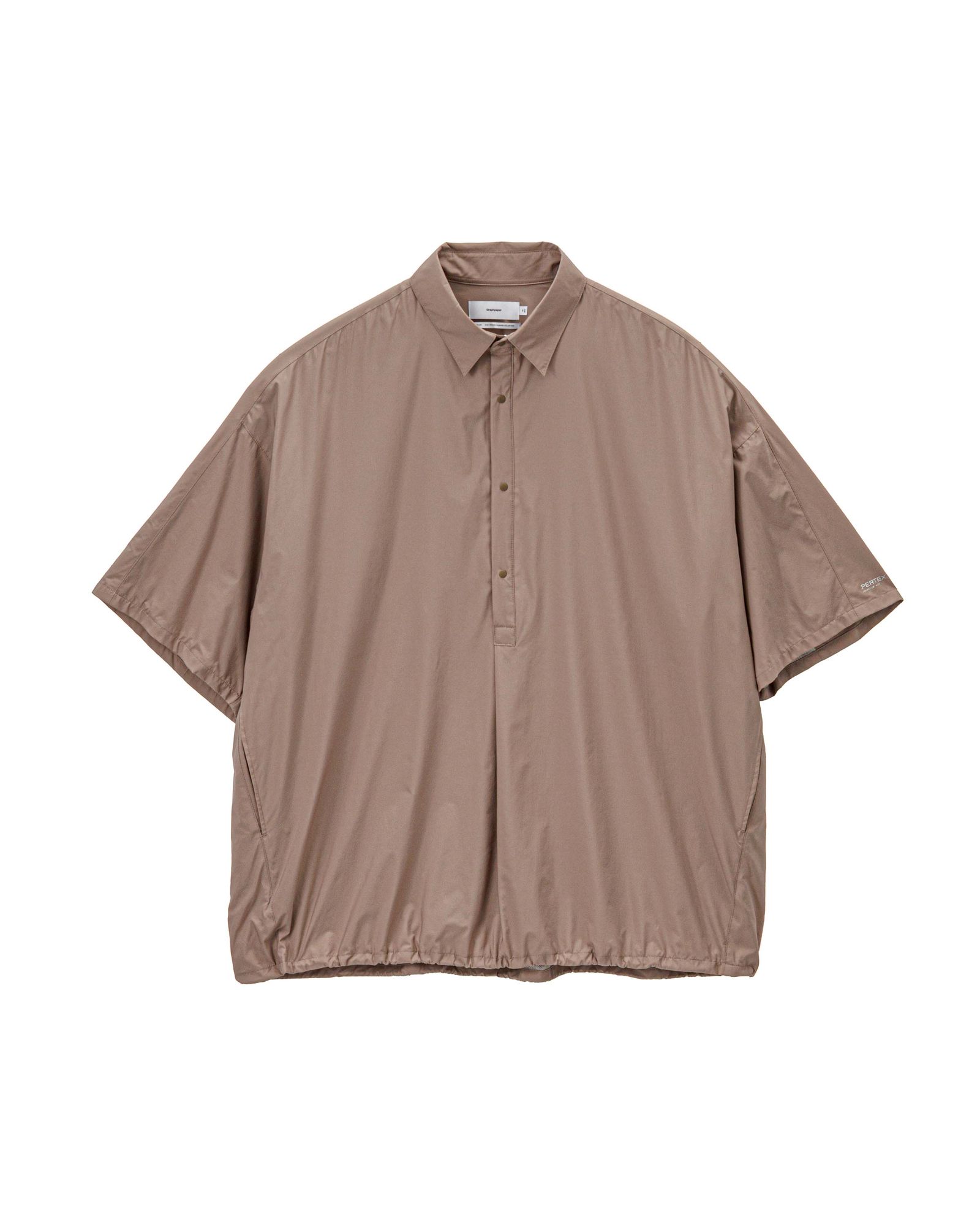 グラフペーパー 26SS PERTEX QUANTUM AIR S/S Pullover Shirt(GM261-50303)TAUPE☆3月28日(土)発売！