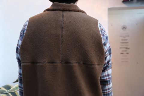 Graphpaper Wool Boa Zip-Up Vest Style.2020.10.2.