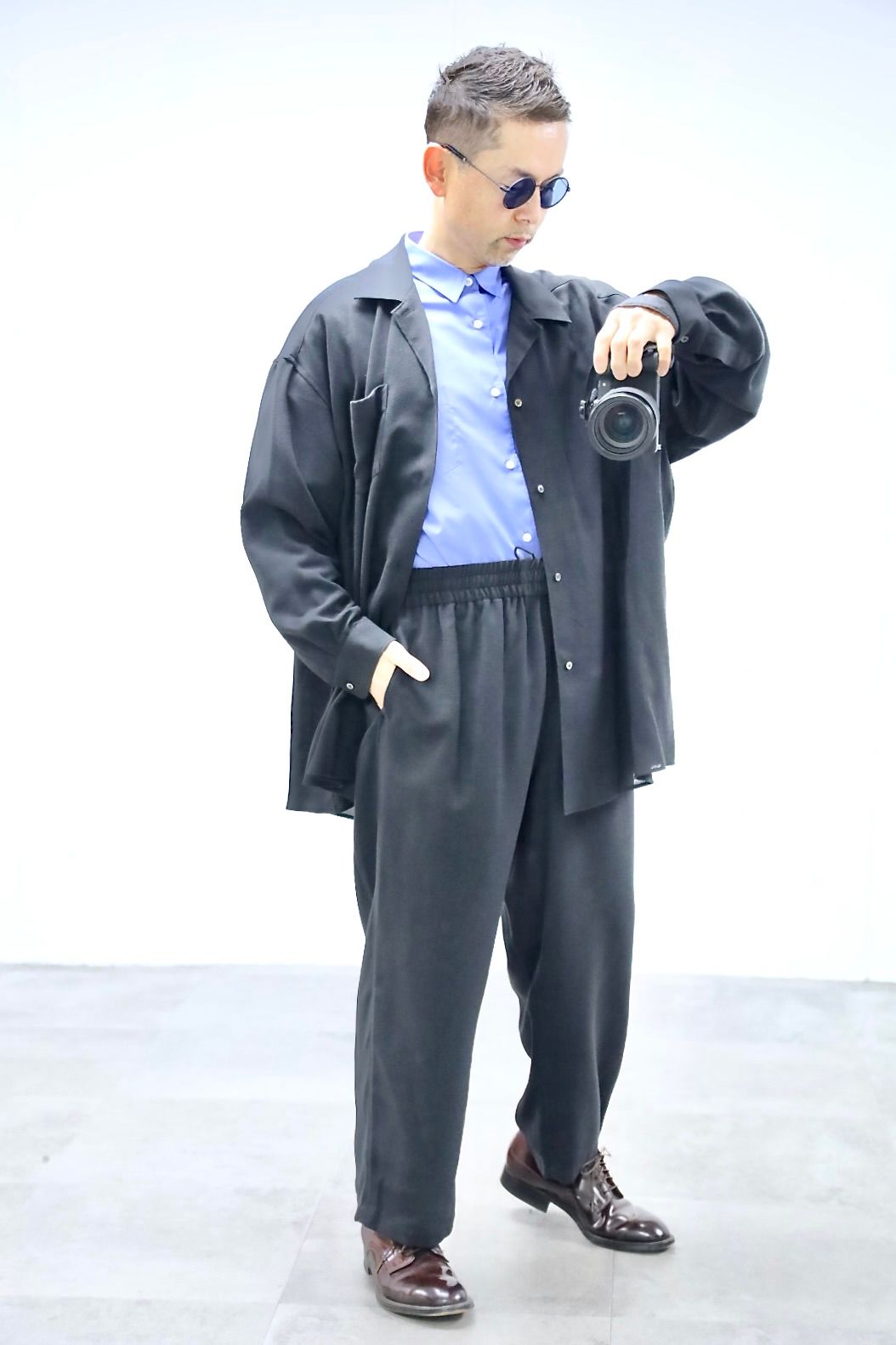 グラフペーパー 26SS Viscose Viyella Sleeping Easy Pants(GM261-40458)CHARCOAL☆3月14日(土)発売！