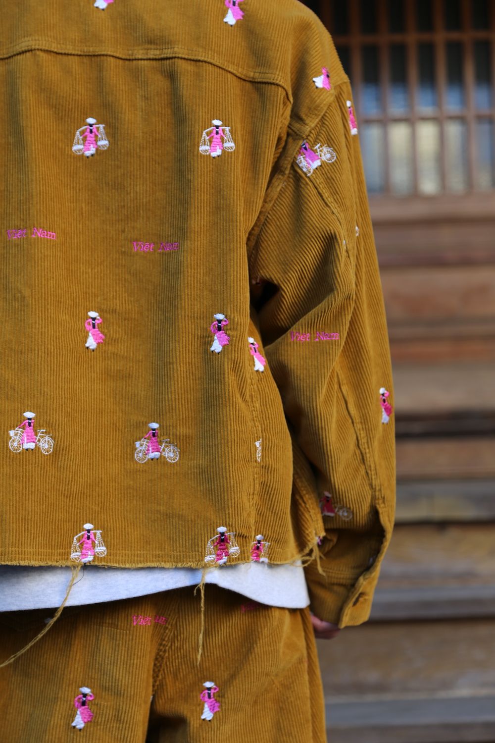 doublet VETNAM EMBROIDERY COURDUROY SET UP"YELLOW"Style.2020.12.28.