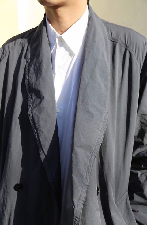 Graphpaper Garment Dyed Shop Coat"D.GRAY"style.9.22.