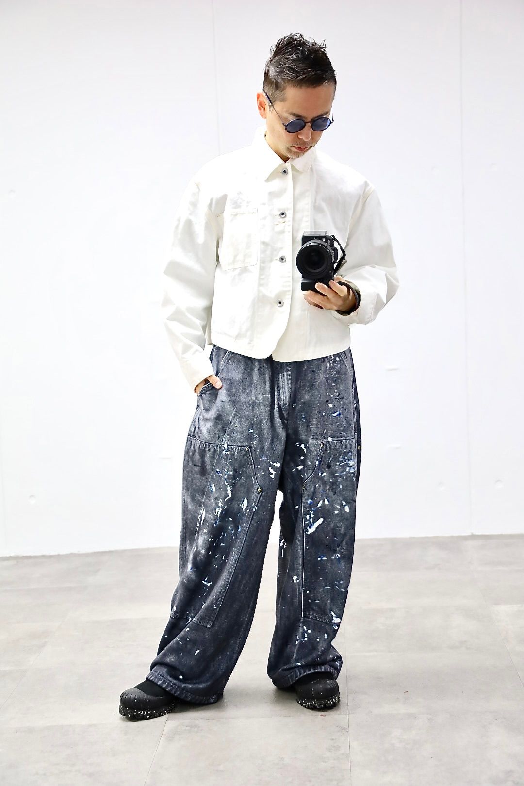 トーキングアバウト ジ アブストラクション 26SS ワイドパンツ PRINT DUCK WIDE PT(26SS-PT-002CH)BLACK新作発売！