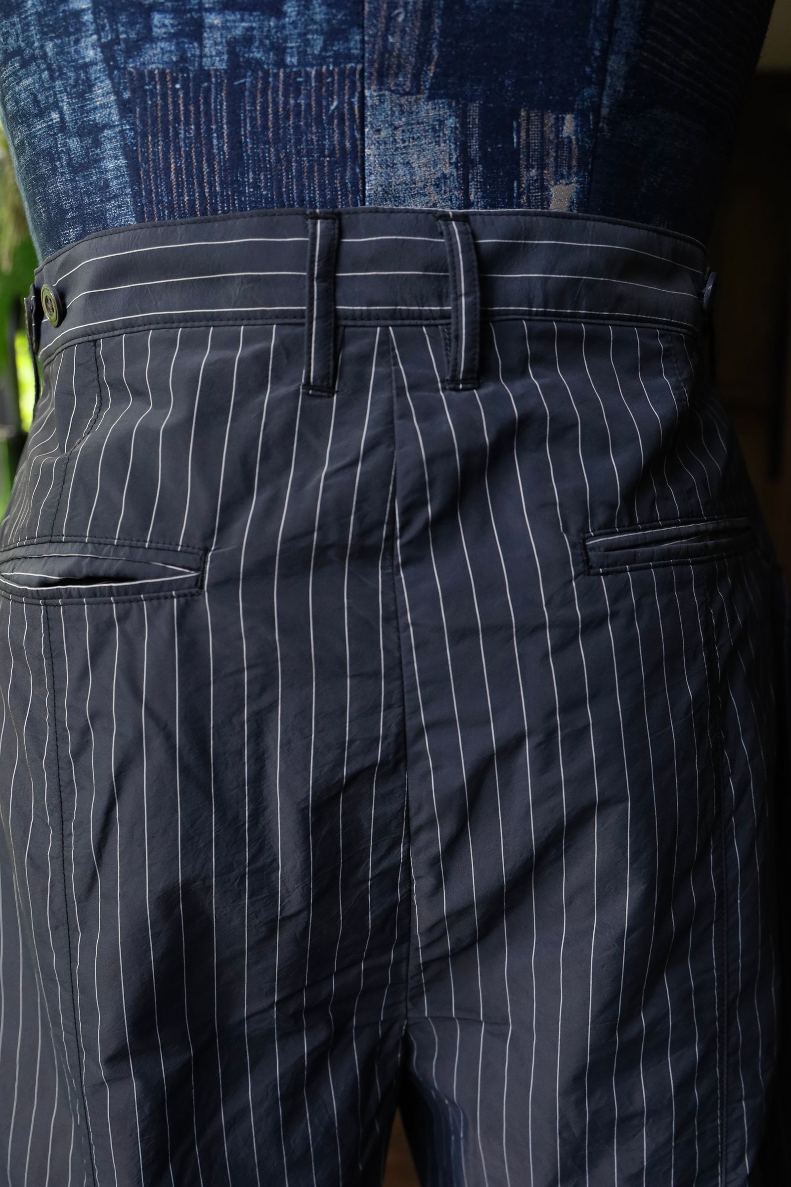 ヨーク24SS NYLON STRIPE WIDE SHORTS(YK24SS0709P) BLACK