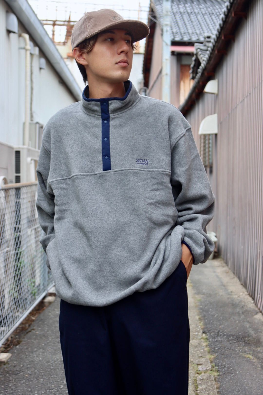 SEDAN ALL-PURPOSE - セダンオールパーパスFW23 Fleece Snap Pullover