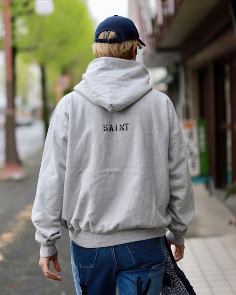 ©SAINT M×××××× 23SS 新作 UNKNOWN POWER HOODIEスタイル