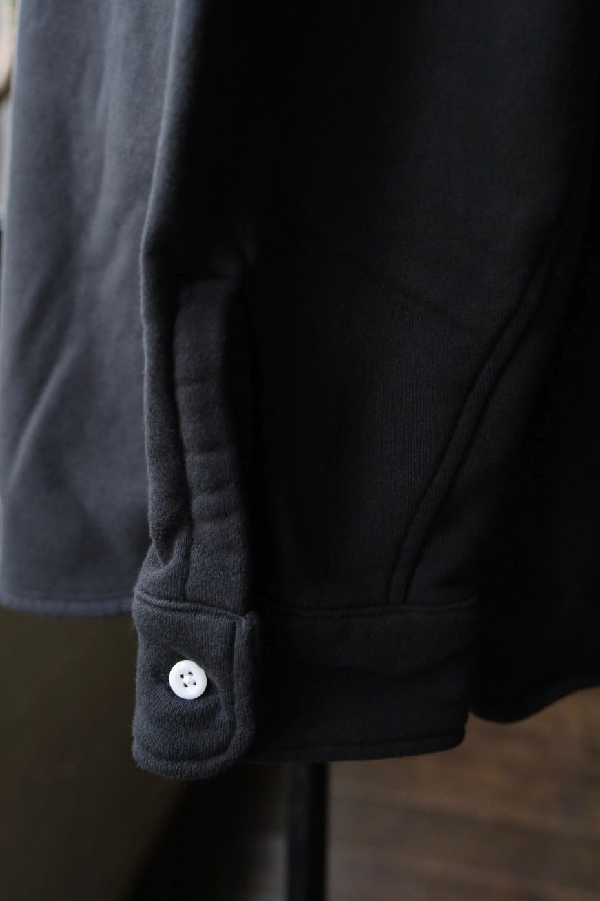 ファウンダ 25AW SWEAT WORK SHIRT(015FD252011)BLACK⭐︎9月13日(土)新作発売！