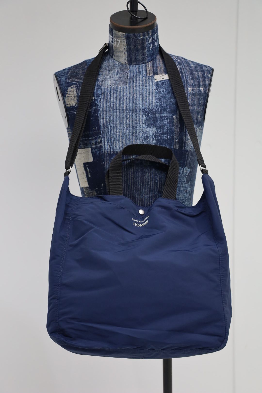 コムデギャルソンオム25FW 綿ナイロングログランバッグ(HP-K292-051)NAVY☆10月3日(金)発売！