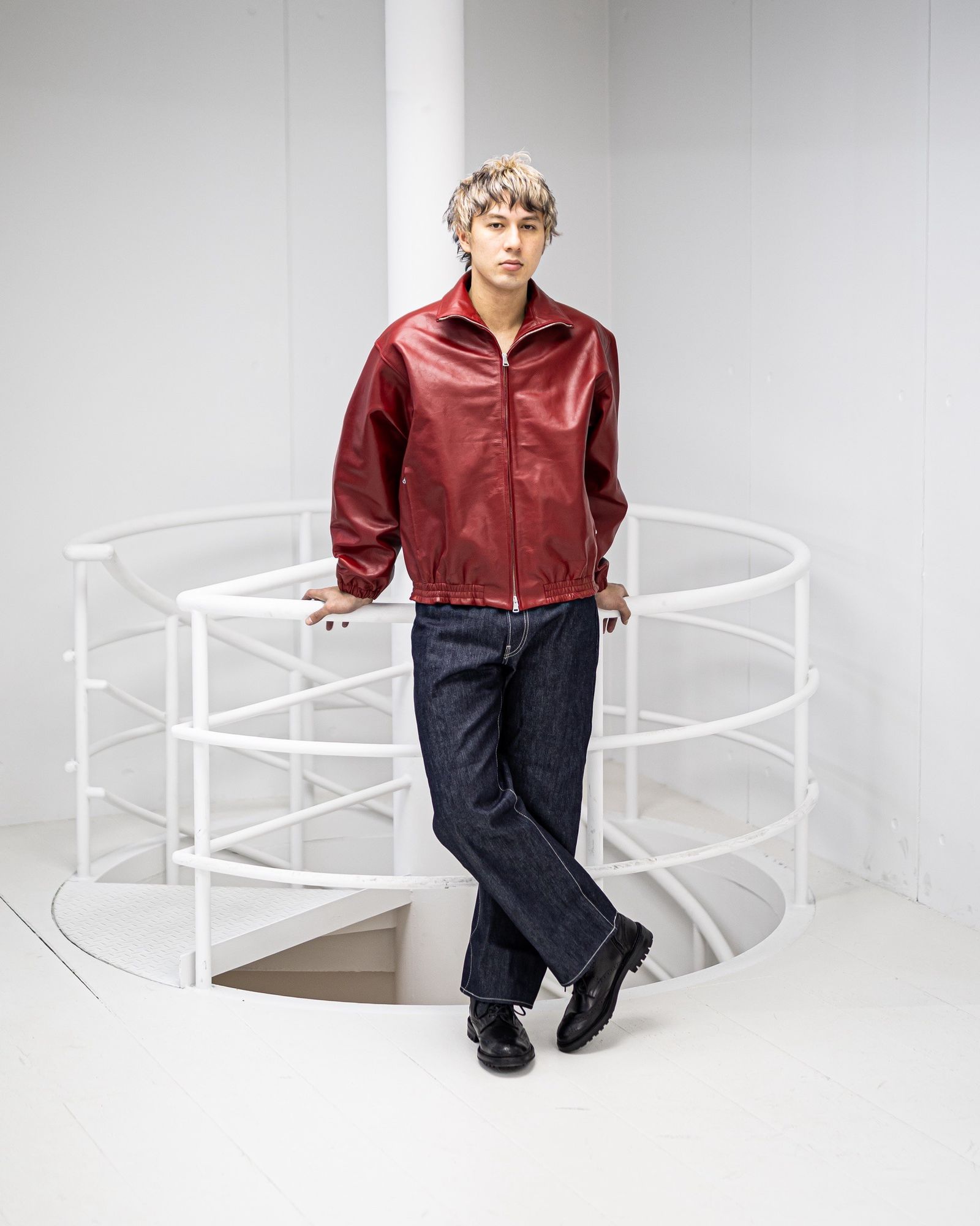 YOKE Carf Leather Truck Jacket (RED)1月24(土)新作発売！