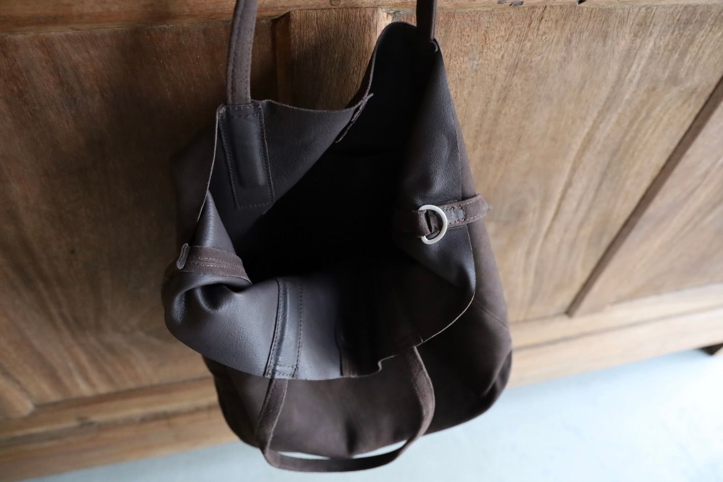 Morphee / モルフェトートバッグ 3WAY MIDIUM TOTE(LONG)SUEDE [DARK CHOCO]☆新作発売！
