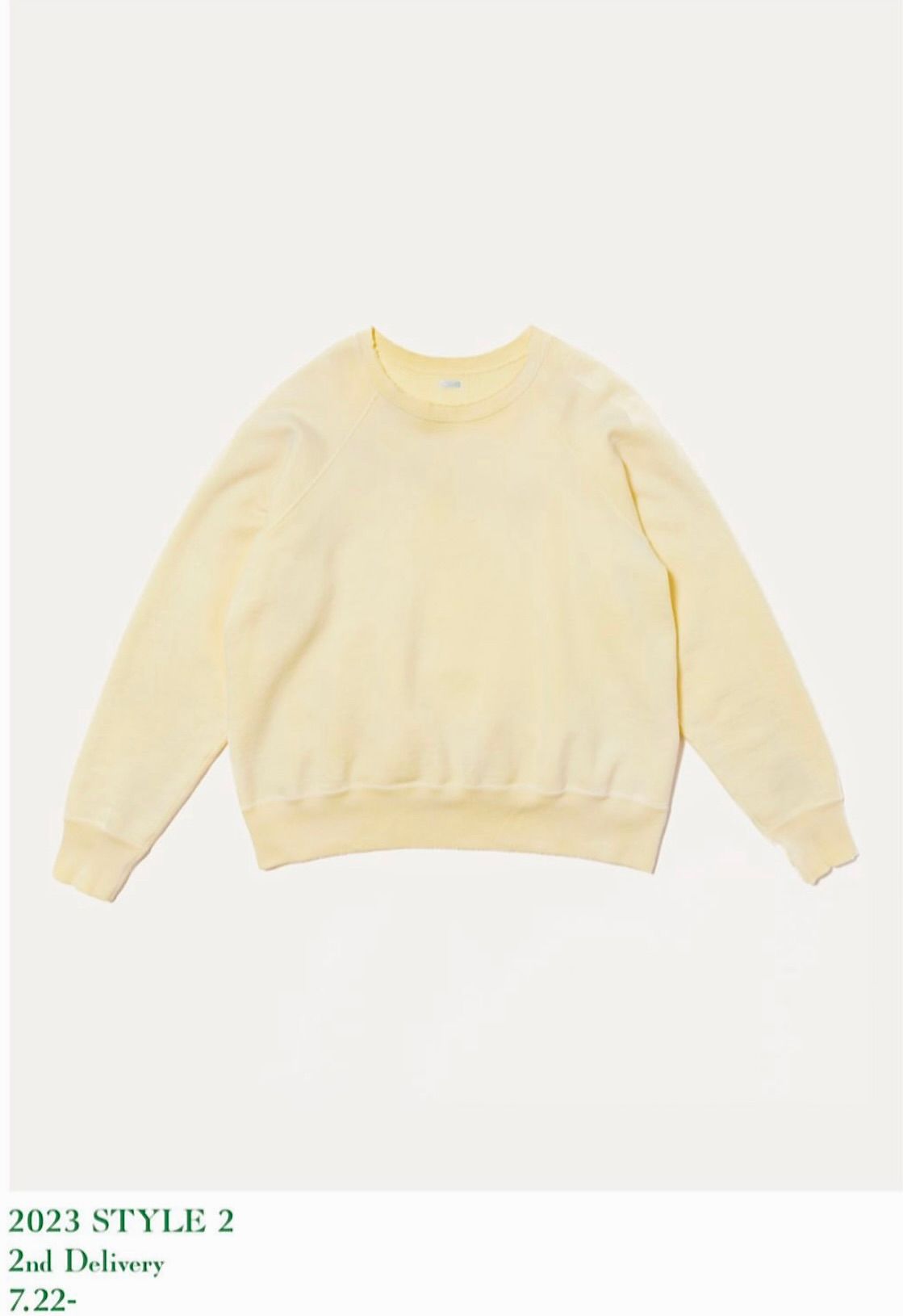 A.PRESSE - アプレッセ23AW Vintage Sweatshirt(23AAP-05-01K)YELLOW