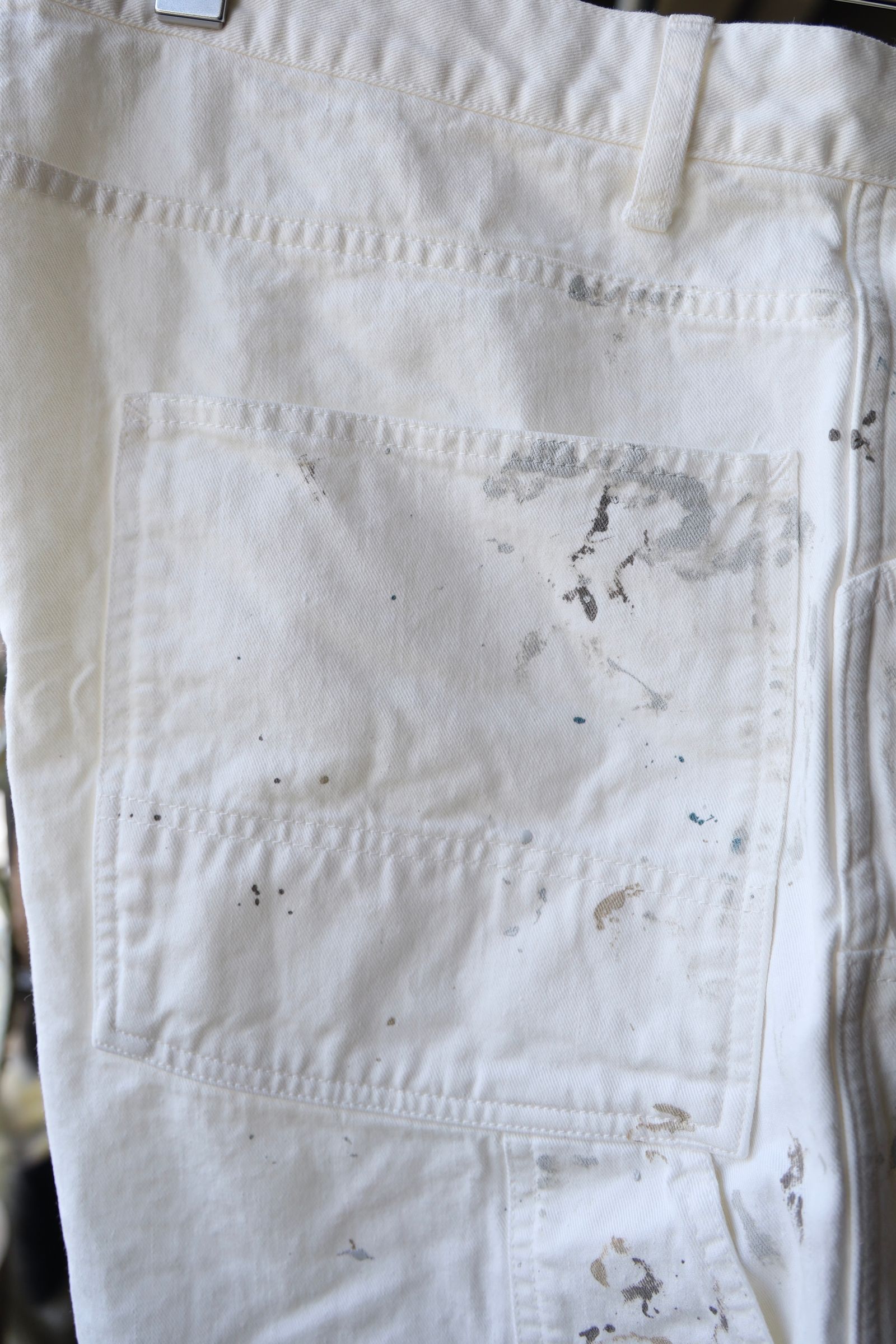 BOW WOW バウワウ PAINTER'S  SPLATTER SHORTS(BW251-PSS)WHITE PANTED