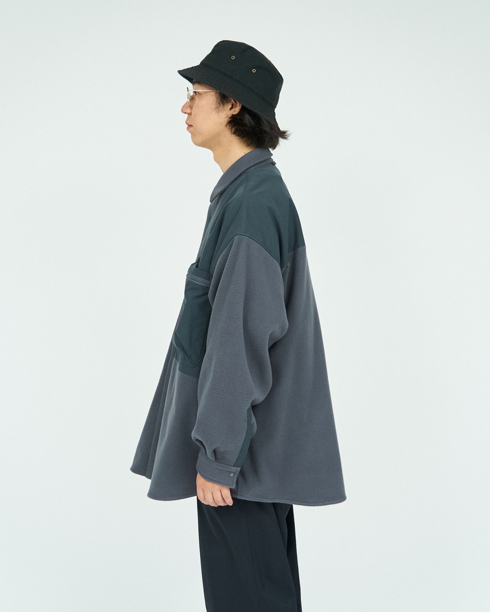 フレッシュサービス SYNTHETIC FLEECE SHIRT(FSC243-30094)GRAY