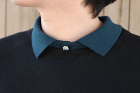 SFC RAGLAN BASIC CREW"BLACK"style.