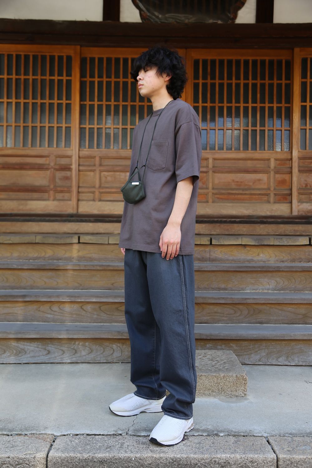 CIOTA スビンコットン10/-度詰め 吊り天竺ポケット付き半袖Tシャツ(CSLM-106M) style. 2021.05.30.