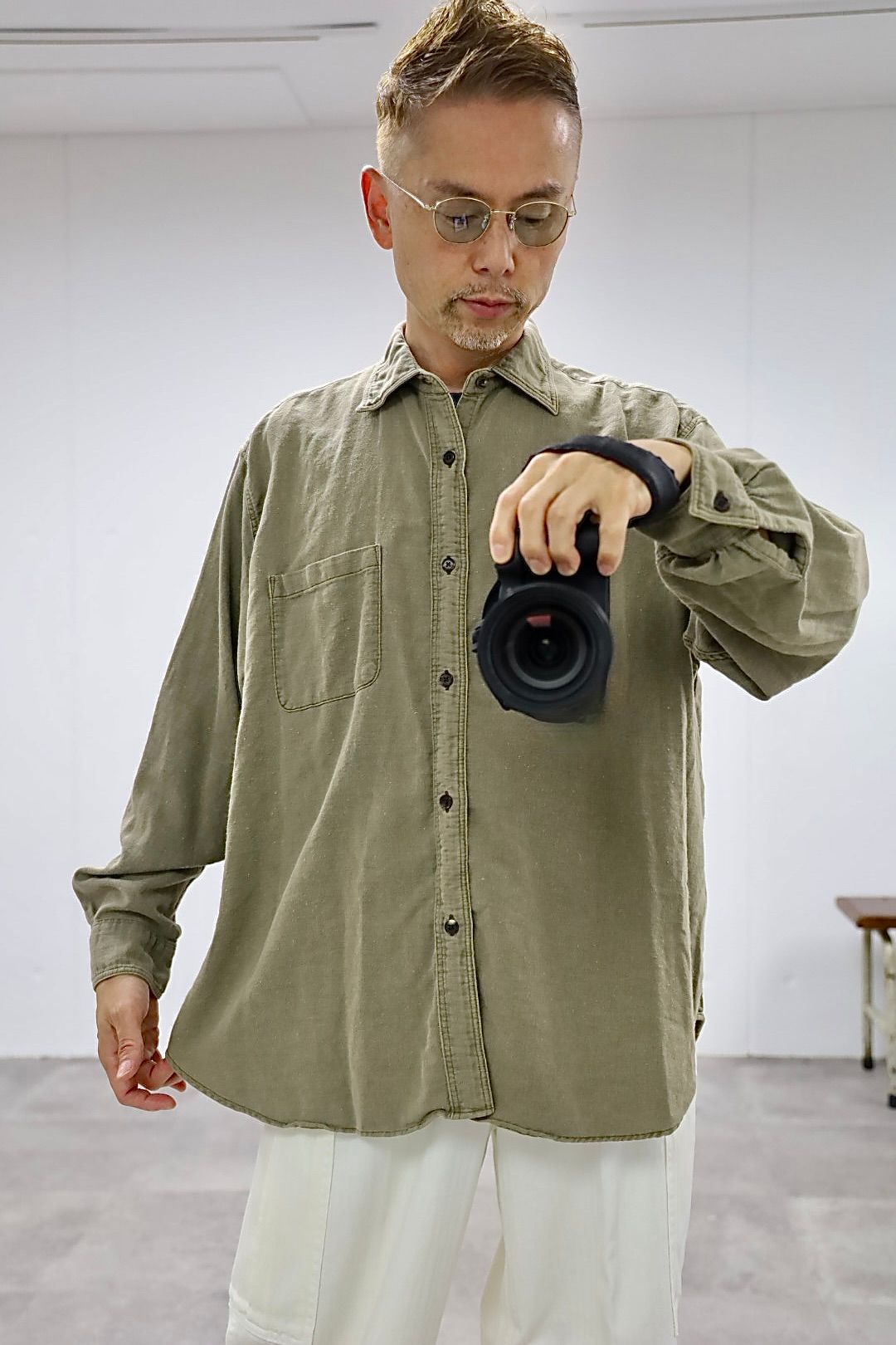 アプレッセ 2026 STYLE2 Vintage Cotton Moleskin Shirts(26AAP-02-16) KHAKI☆6月20日(土)発売！