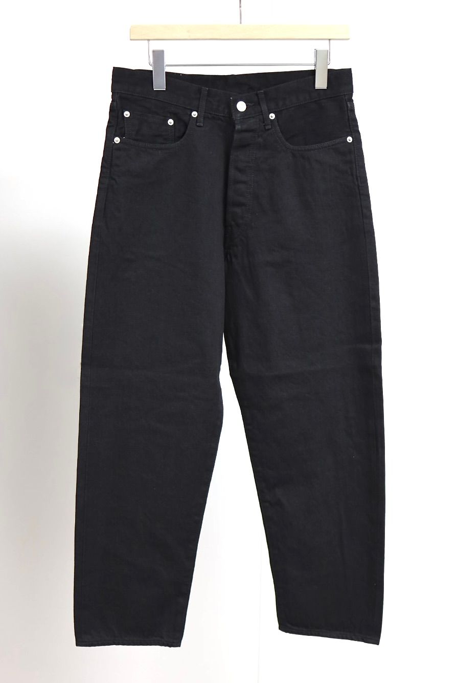 グラフペーパー Selvage Denim Five Pocket Tapered Pants(GU261-40058RB)BLACK_WASHED★1月24日(土)発売！