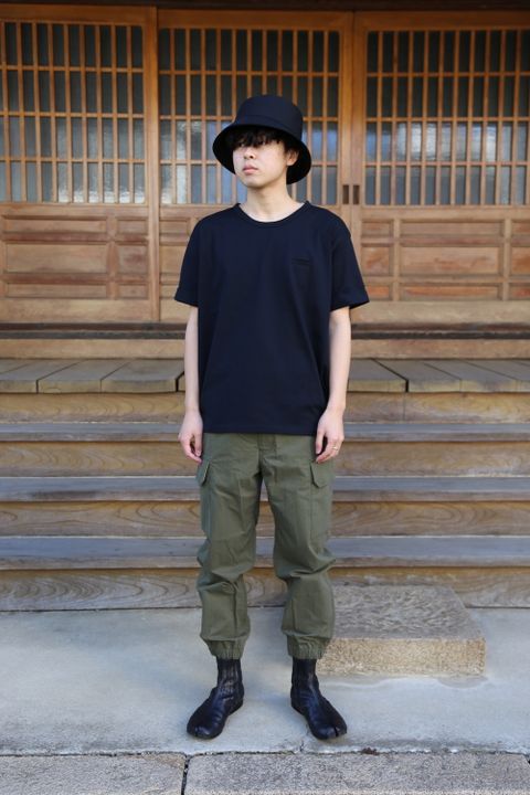 Dulcamara バルーンTシャツ(D121-T800),よそいきバケットハット(D121-G110) style. 2021.03.08.