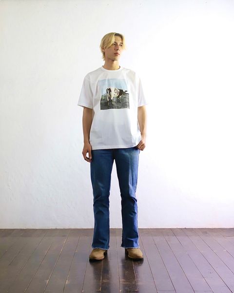 ジュンヤワタナベマン 24SS Pink FloydコラボレーションプリントTシャツ style 2024.5.11