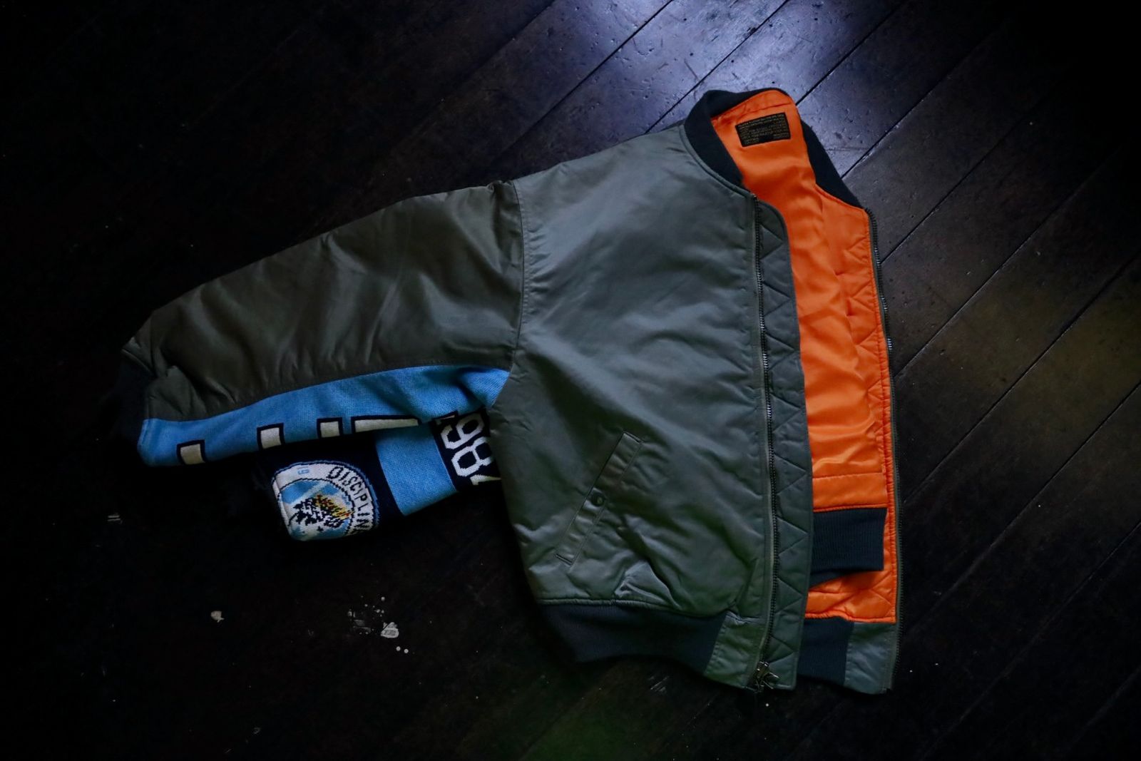セントマイケル24AW DAMEGE MA-1 (SM-YS1-0000-064)KHAKI